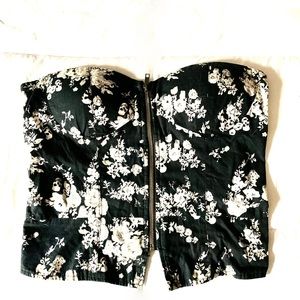 Black floral corset, Poof, L, women